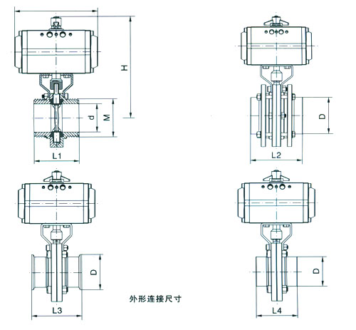 氣動衛生級蝶閥(圖1)